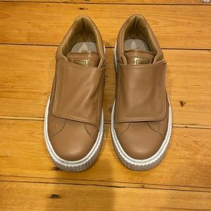 Puma Leather Velcro court shoes / sneakers - rare!